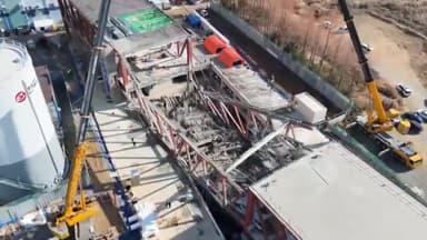 광주 공공 도서관 붕괴 사고 합동 감식...원인 규명 착수