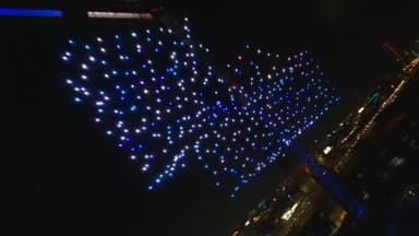 [나우쇼츠] 두바이 밤하늘서 펼쳐진 테트리스 스테이지