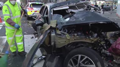 서울 양평동서 승용차가 학원버스 들이받아...1명 사망