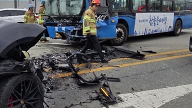 대구서 SUV·시내버스 충돌...13명 부상