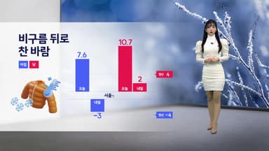 [날씨] 비구름 뒤로 찬 바람...기온 10도가량 뚝