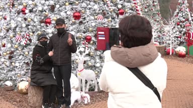 추위 잊고 얼음판에서 쌩쌩...성탄 분위기도 만끽