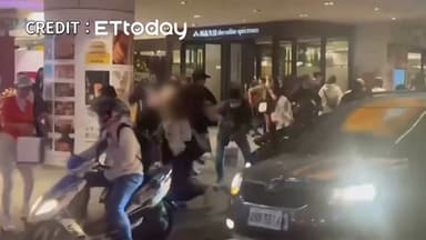 흉기난동 마지막 CCTV 공개...타이베이 마라톤 초비상