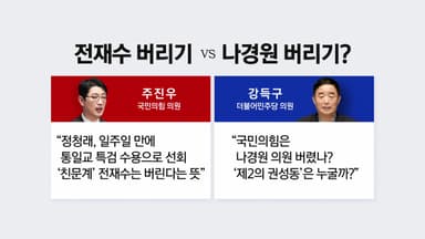 '친문' 전재수 버리기 vs 나경원 버리기? [앵커리포트]
