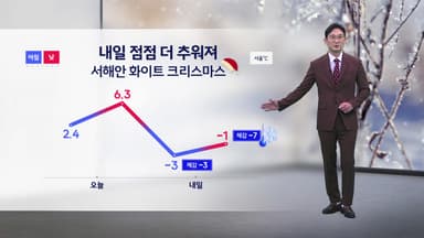 [날씨] 내일 더 추워져...서해안 화이트 크리스마스