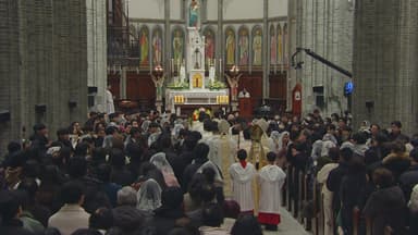 [현장영상+] 이 시각 서울 명동성당...예수 성탄 대축일 미사