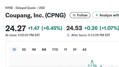 미 증시 쿠팡 주가 급등...미 언론 "소비자 신뢰 회복"