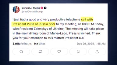 트럼프, 젤렌스키와 회동 앞두고 "푸틴과 생산적 통화"