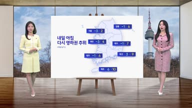 [날씨] 내일 아침 영하권...종일 찬 바람