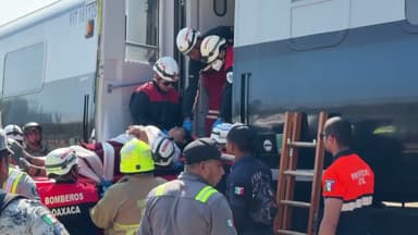 멕시코서 250명 탄 기차 탈선..."100명 넘게 사상"
