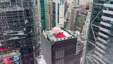 뉴욕 타임스퀘어 새해맞이 볼 드롭에 백만 명 운집