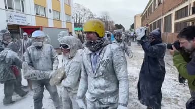 [나우쇼츠] 전쟁터? 시위현장?..."스페인 밀가루 싸움 축제"