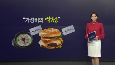 "가성비의 역전" 이제는 국밥보다 햄버거? [앵커리포트]
