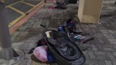 대전 사거리에서 오토바이-화물차 충돌...1명 부상