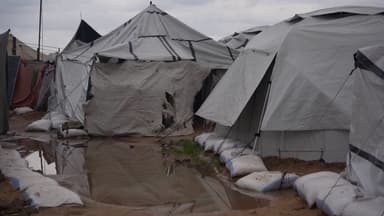 더 혹독해진 가자지구 겨울나기...37개 구호단체 활동 차단