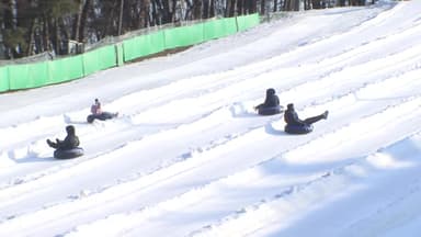 추워야 제맛!...새해 첫 주말, 도심 겨울놀이터 '북적'