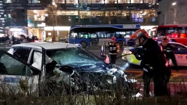 종각역 사고 '약물 양성' 운전자 긴급체포...피해자 14명