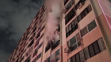 광주 아파트에서 방화 추정 불...60대 부부 등 3명 다쳐