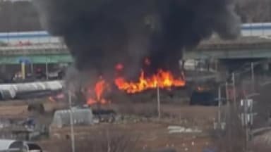 경기 고양시 비닐하우스 화재...2명 대피