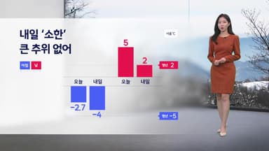 [날씨] 내일 '소한' 큰 추위 없어...한낮 대부분 영상권