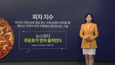기밀보다 빨랐던 신호...다시 움직인 '펜타곤 피자 지수' [앵커리포트]