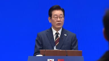 [현장영상+] 이 대통령 "중, 한국 최대 교역국... 서로의 강점 잇고 새 기회 열어야"