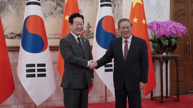 이 대통령, 두 번째 행선지 상하이 도착...당서기와 만찬 등 예정