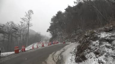 '시간당 1∼3㎝' 강한 눈...강원 내륙 대설 주의보