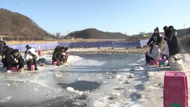 "겨울 손맛!"...강추위에도 '빙·송어 축제' 발길