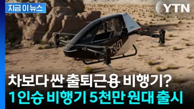 차보다 싼 출퇴근용 비행기? 1인승 비행기 '5천만 원대에 출시' [지금이뉴스]