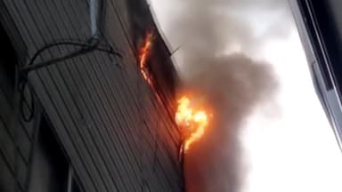 서울 성수동 인쇄공장 불...1명 경상·10여 명 대피