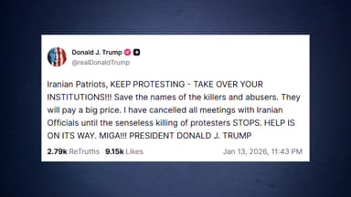 트럼프 "계속 저항하라...이란과 모든 회담 취소"