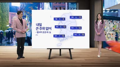 [날씨] 내일 큰 추위 없어...오전까지 전국 곳곳 눈·비