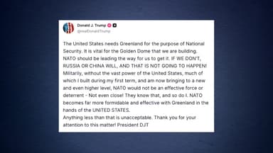 트럼프 "그린란드, 골든돔에 필수...미국 아니면 중·러가 가질 것"