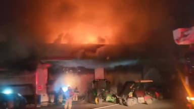 제주시 골프장에서 차고지 화재...3시간 만에 완진