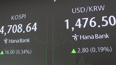 [스타트 경제] 코스피 사상 첫 4,720선...환율 1,480원 눈앞