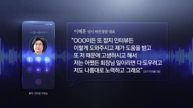 "회장님 돕겠다"...청문회 앞두고 터진 '금품수수' 녹취 [앵커리포트]