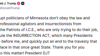 트럼프, 반발시위 미네소타에 "내란법 발동할 수도"
