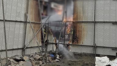 이화여대 인근 공사장 화재...한때 가스공급 중단