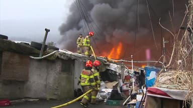'강남 구룡마을 화재' 행안부장관·서울시장 "가용자원 총동원"
