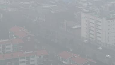 [날씨] "숨 막히는 잿빛 하늘"...내일 오후부터 조금씩 맑아져