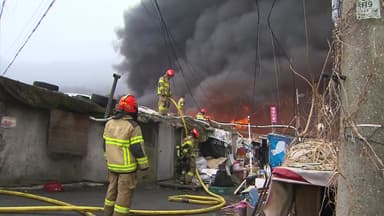 서울 강남 구룡마을에 큰불...이재민만 최소 190여 명