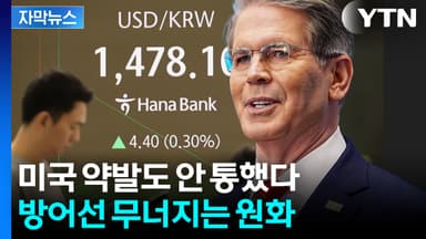 [자막뉴스] 정말 이 정도 수준인가... 원화에 쏠린 불안한 시선