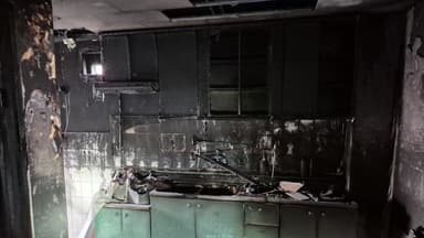 충북 증평 오락실에서 '방화 추정' 화재...40대 전신화상