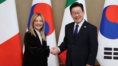 [현장영상+] 이 대통령, 멜로니 총리와 정상회담...첫 유럽 정상 방한