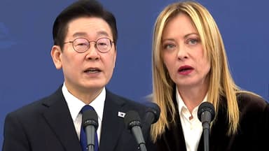 [현장영상+] 이 대통령-멜로니 총리, 공동 언론 발표 "전략적 동반자 관계 더욱 발전"
