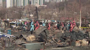 서울 구룡마을 합동 감식...발화 지점·화재 원인 등 조사