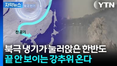 [자막뉴스] 북극서 몰려온 '극한 한기'에 갇혔다...한반도, 재난급 강추위 시작