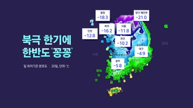 북극 한기에 도심 '꽁꽁'..."본격 추위는 이제부터"