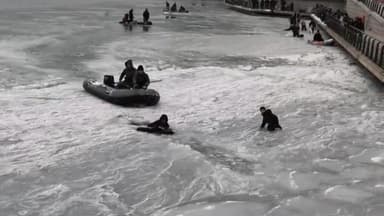 짠물도 얼린 북극한파...'0℃ 선' 중국 남부까지 남하